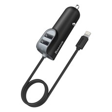 Baseus 1m - 5.5A Energy Station with Lightning Cable Car Charger - Black