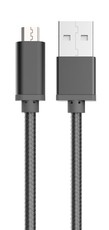 Muvit Bling Micro USB Braided Cable - Black