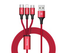 Fleek Baseus 3 in 1 Rapid Series Micro USB CAMLT SU01 - Red