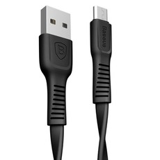 Baseus 1m - 2A Tough Series USB Type-A 2.0 to Micro Cable - Black