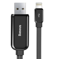 Baseus 1m - 2.4A Glowing Data USB Type-A 2.0 to Lightning Cable