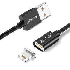 RAXFLY 480Mbps Magnetic Fast Charging USB Data Cable with iOS Plug