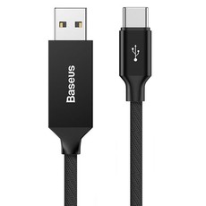 Baseus 5m - 2A Artistic Striped USB Type-A 2.0 to Type-C Cable