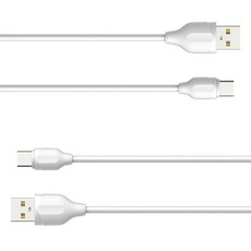 LDNIO 2.4A USB-C High Speed Data & Charge Cable - 30cm (Pack of 2)