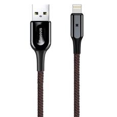 Baseus 1m - 2.4A LED X-Type USB Type-A 2.0 to Lightning Cable