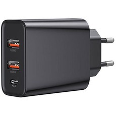 Baseus 6A PPS 3-Output Quick Charger USB Type-C/Type-A x2 PD3.0+QC3.0 60W