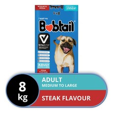 Bobtail - Dry Dog Food - Medium To Large - Steak Flavor - 8kg