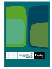 Croxley JD571 F&M 100 Sheet Unpunched & Ruled Examination Pad (Pack of 10)