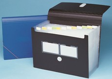Bantex Expanding File 13 Partitions - Black