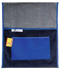 4Kids - School Chairbag Denim - 380mm With Pocket (Blue)