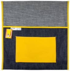 4Kids - School Chairbag Denim - 440mm With Pocket (Yellow)