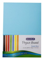 Marlin: Project Boards A4 100's - Pastel Blue