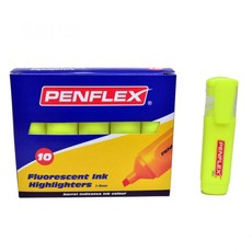 Penflex Highlighters Box-10 Yellow