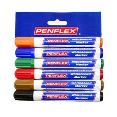 Penflex WB15 Whiteboard Markers Wallet-6 Assorted