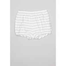 Sticky Fudge Stripe Basic Diaper Cover - Grey & White