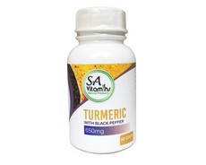 SA Vitamins Turmeric with Black Pepper - 60 Capsules