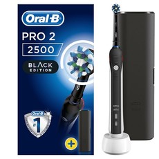 Oral-B Rechargeable Electric Toothbrush - Pro 2500 Black + Travel Case