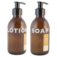 Antjie's - Baobab Lotion and Soap in 200ml glass bottles.