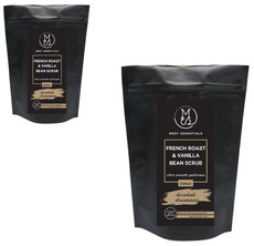 French Roast & Vanilla Bean Salt Anti-Cellulite Body Scrub - Pack of 2