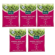 Kneipp Mineral Bath Salt Muscle Soothing with Juniper - Mini 60g - Set of 5