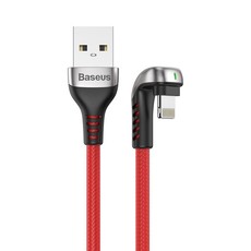 Baseus 2m - 1.5A Green Series USB Type-A 2.0 to Lightning Cable - Red