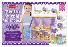 Melissa & Doug Pretty Purple Dollhouse 3D Puzzle