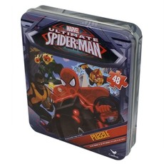 Spiderman Puzzle In Tin - 48 Piece