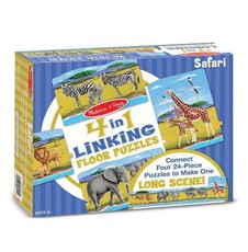 Melissa & Doug Safari Linking Floor Puzzle 96 Piece