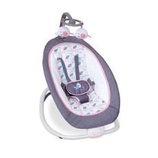 Baby Fold Up Rocker - Grey and Pink