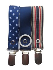 Blue Stars Pacifier Dummy Ribbon