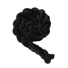 Cot Bed Braided Bumper Black - 2m