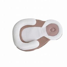 Totland Soft Infant Newborn Toddler Baby Nest Bed Anti Roll Pillow - Beige