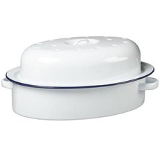 1st Grade Oval Shaped Enamel Casserole & Roasting Dish