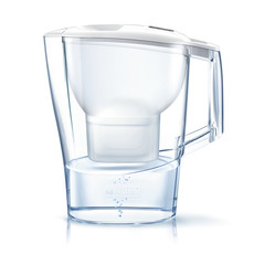 Brita - Aluna Cool Frosted Water Filter Jug - White - 1008942
