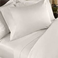Chic Linen Luxurious Fitted Sheet - White (King Extra Length)