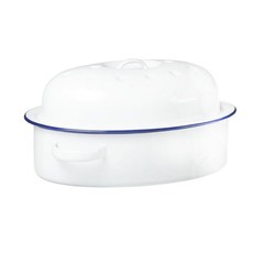Oval Enamel Coated Roaster Dish - 26cm