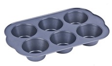 Metalix Non-Stick 6 Cup Muffin Pan