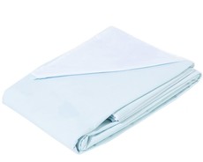 Essentials 100% Cotton 180TC Twin Needle Reversible Duvet Set - Aqua