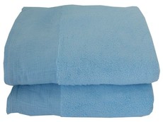 Bunty's Surplus Bath Sheet 80 x 160cms 582 GSM Design 69 (2 Piece Pack) - Aqua