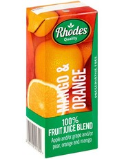 Rhodes 100% Fruit Juice Mango & Orange 24 x 200 ML