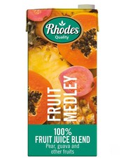 Rhodes 100% Fruit Juice Fruit Medley 6 x 1 LT