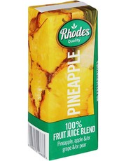 Rhodes 100% Fruit Juice Pineapple 24 x 200 ML