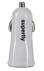 Superfly 3.0A USB-C Car Charger (White)