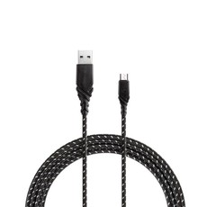 ENERGEA Duraglitz Micro USB Cable – 1.5M Charge and Sync Cable - Black