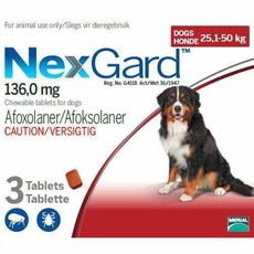 NexGard Chewables Tick & Flea Control for X-Large Dogs - 3 Tablets