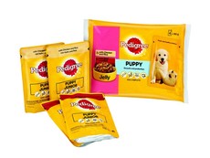 Pedigree - Puppy Pouch x 4 Multipack - Chicken & Beef With Rice In Jelly - 0.1kg