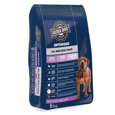 Ultra Dog Optiwoof Adult Beef & Rice 8KG