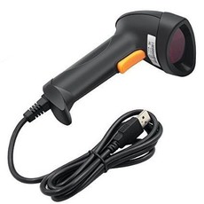 Handheld Laser Barcode Scanner USB 2.0 Wired -POS (Black)