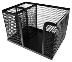 SDS: M405 Wire Mesh Metal Cube & Dual Pen Holder