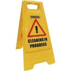 Sitesafe Wet Floorcleaning In Progress Sign A Frame